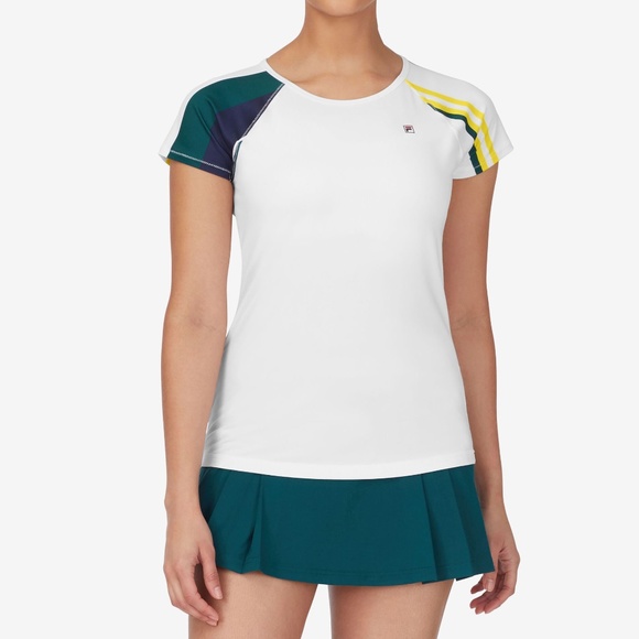 FILA Women's Heritage Short Sleeve Top Size XS NWT - Picture 3 of 4